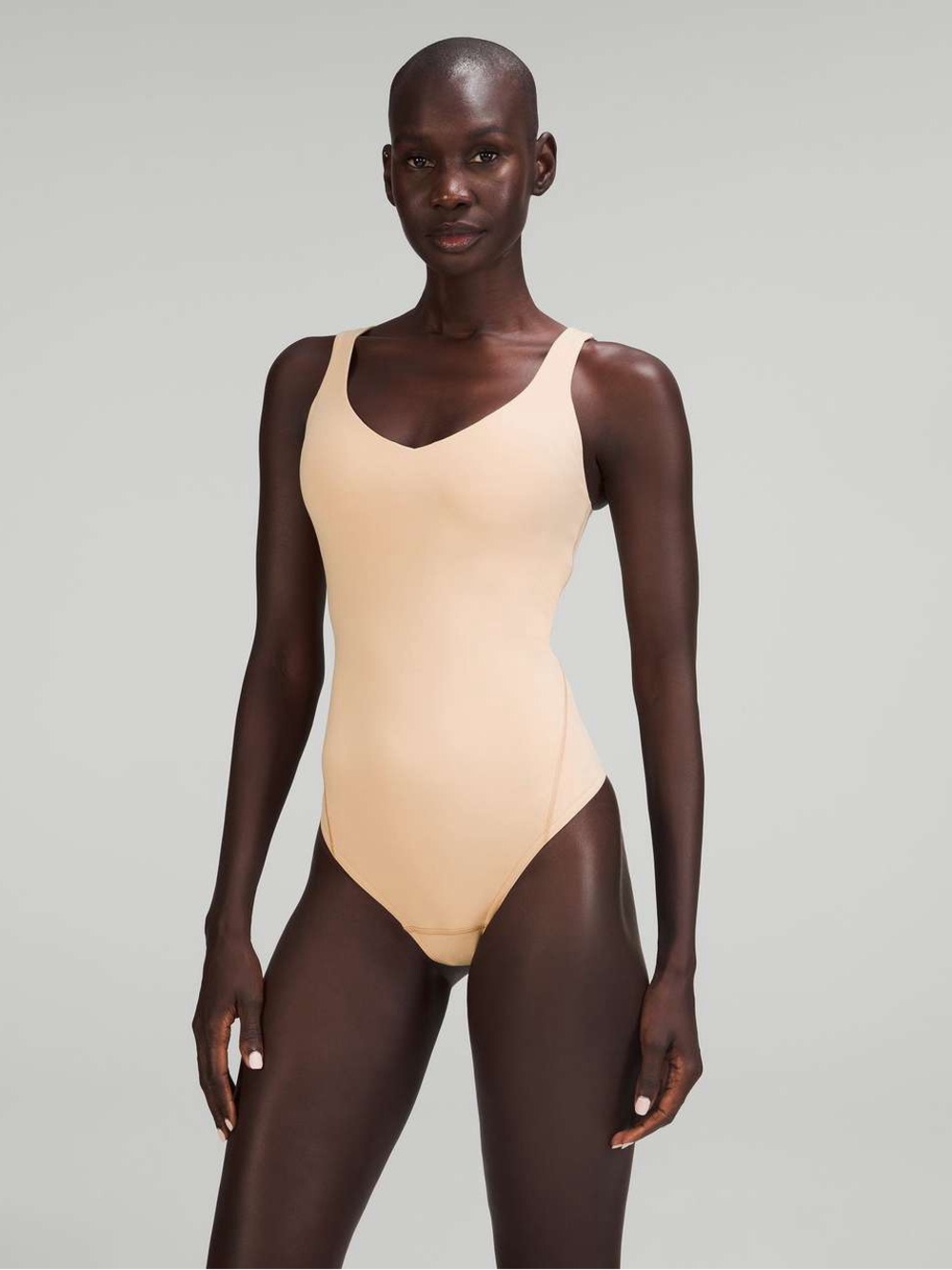 $88 NWT LULULEMON Align Contour Nude Bodysuit, Size 2